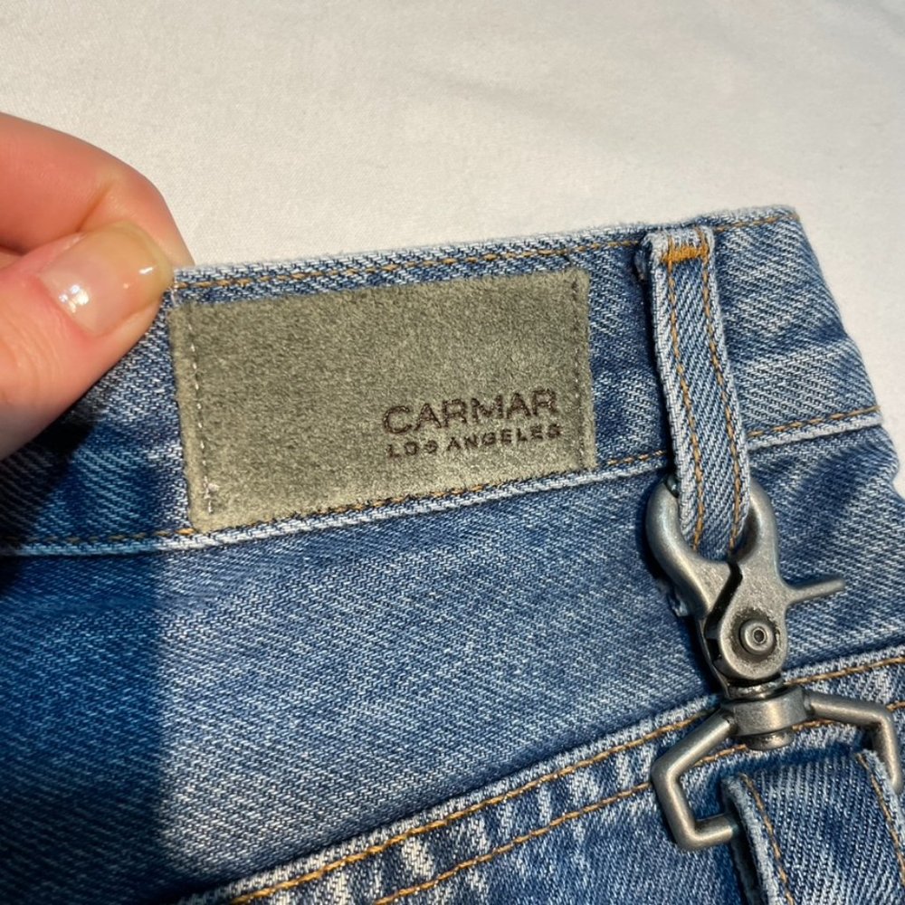 Carmar Denim Beatrice Zip Front Mini Skirt - Picture 6 of 9